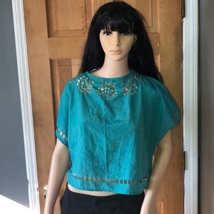 Turquoise crop top